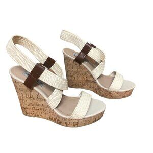 Steve Madden "Elika" cork wedges size 8.5